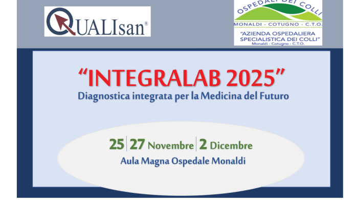 Napoli, corso ECM gratuito “Integralab 2025 – Diagnostica Integrata per la Medicina del Futuro” Napoli, corso ECM gratuito “Integralab 2025 – Diagnostica Integrata per la Medicina del Futuro”