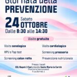Prevenzione e Salute: visite e screening gratuiti al P.O. Santa Maria la Carità. Sabato, 24 ottobre 2026.